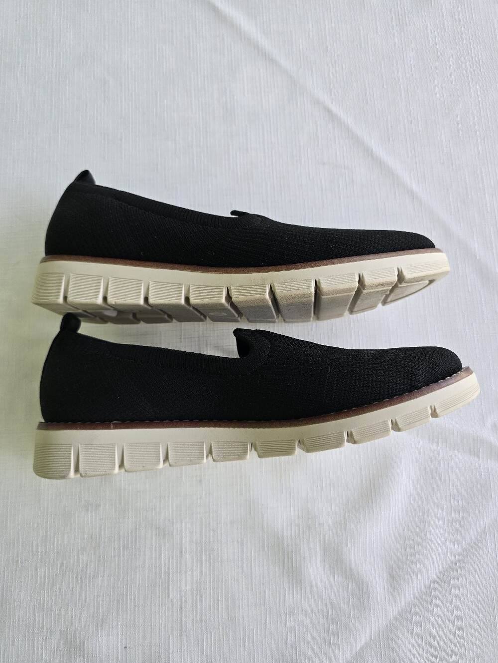 Easy Spirit Slip-On Knit Casual Shoes - Black